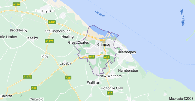 grimsby map