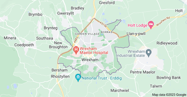 wrexham map